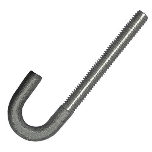 JB34312S316 3/4"-10 x 3-1/2" J-Bolt, 316 Stainless
